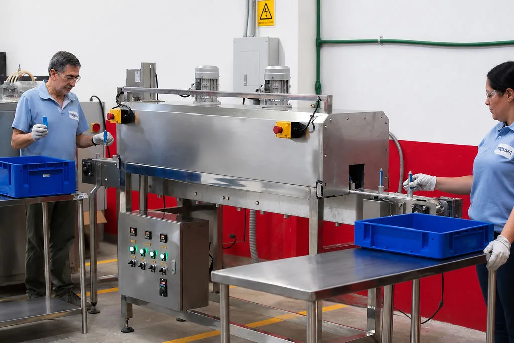 Sealing and finishing line